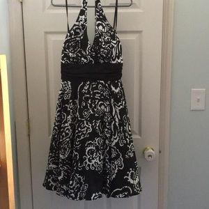 Betsy & Adam special occasion halter dress